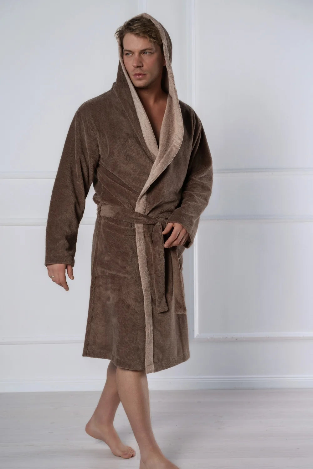 Hooded Men Bamboo Blend Robe