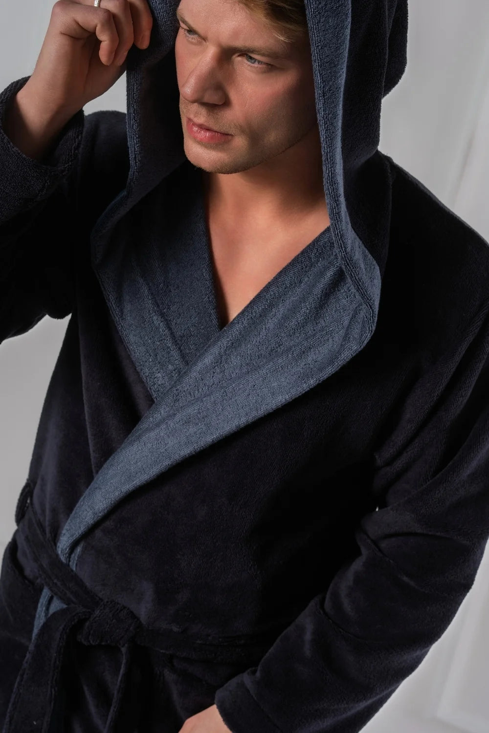 Hooded Men Bamboo Blend Robe