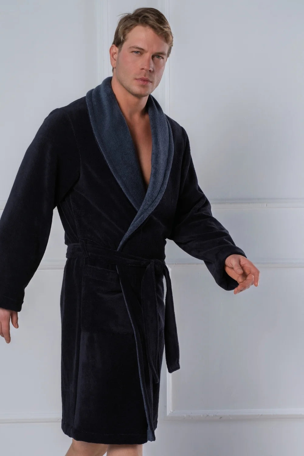 Men’s Shawl Collar Bamboo Blend Robe