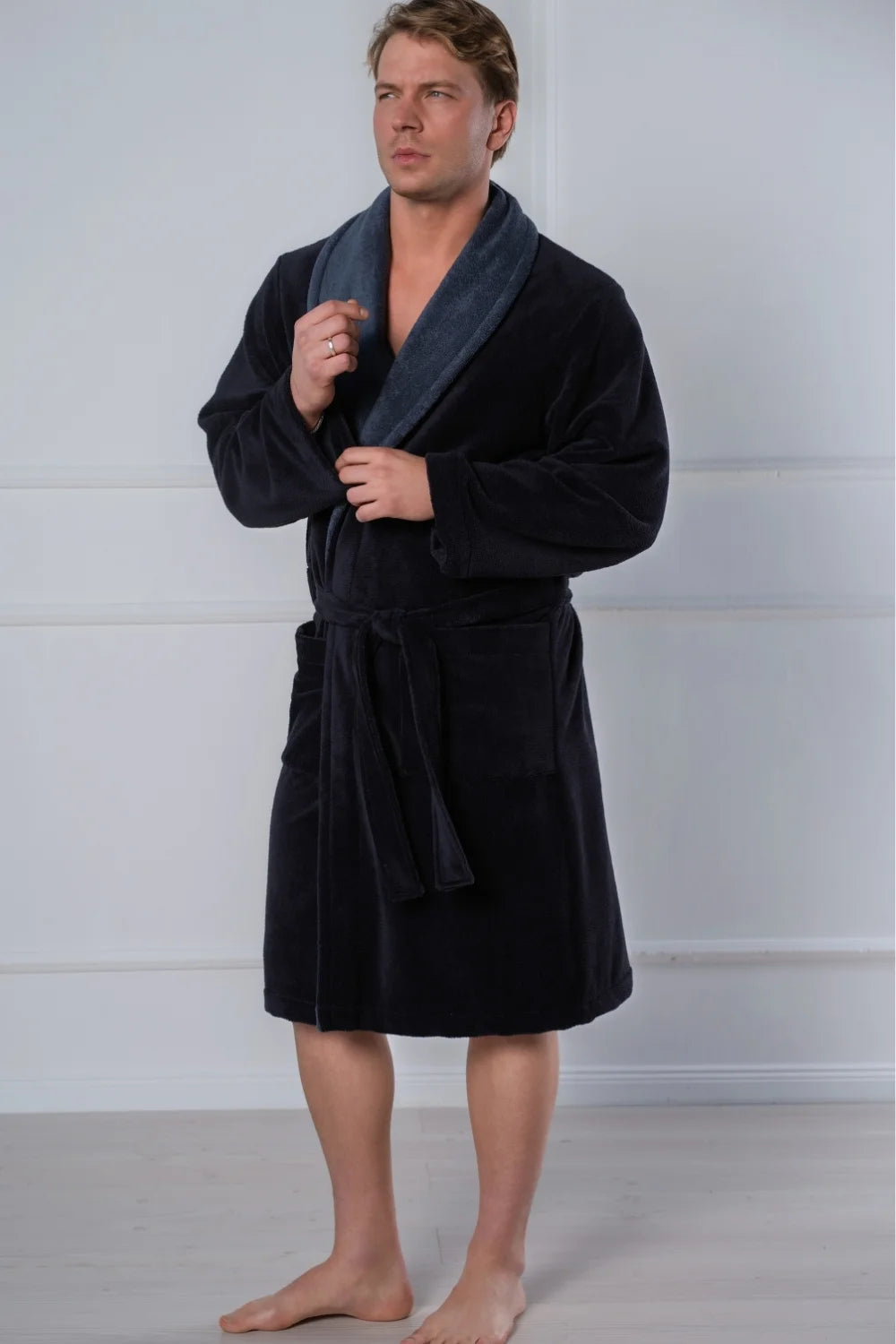Men’s Shawl Collar Bamboo Blend Robe