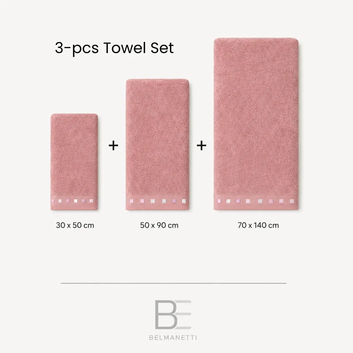 3-piece Bamboo-Cotton Towel Set