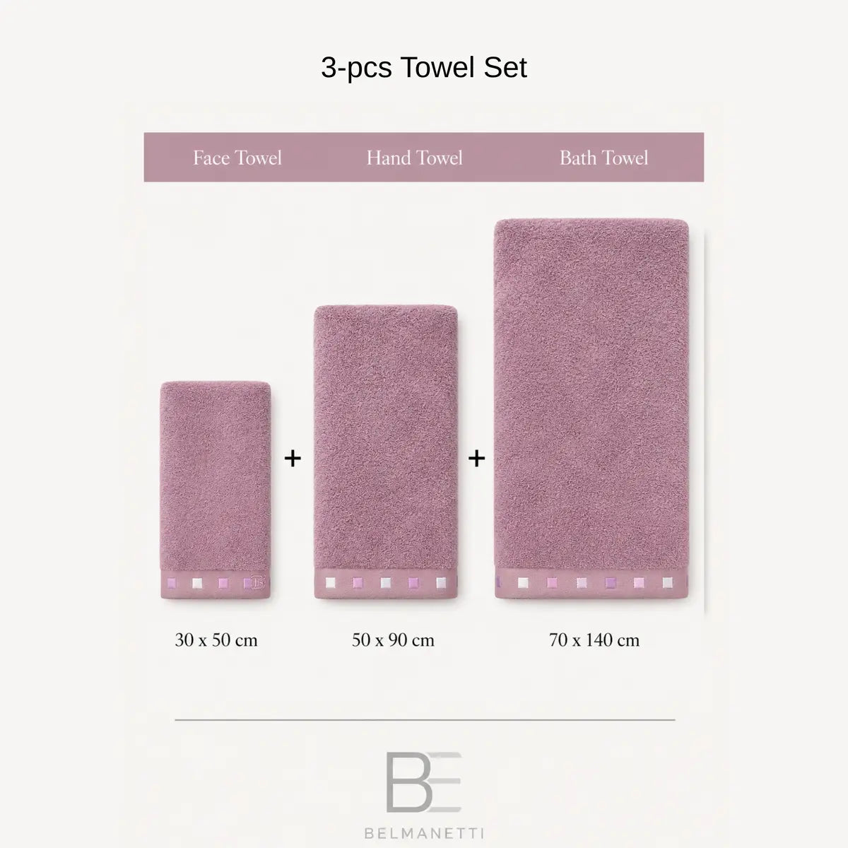 3-piece Bamboo-Cotton Towel Set