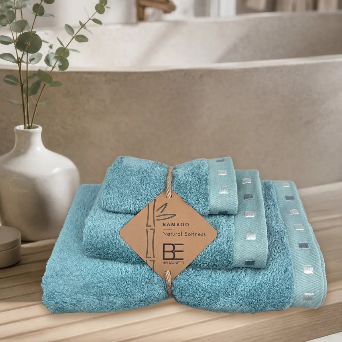 3-piece Bamboo-Cotton Towel Set