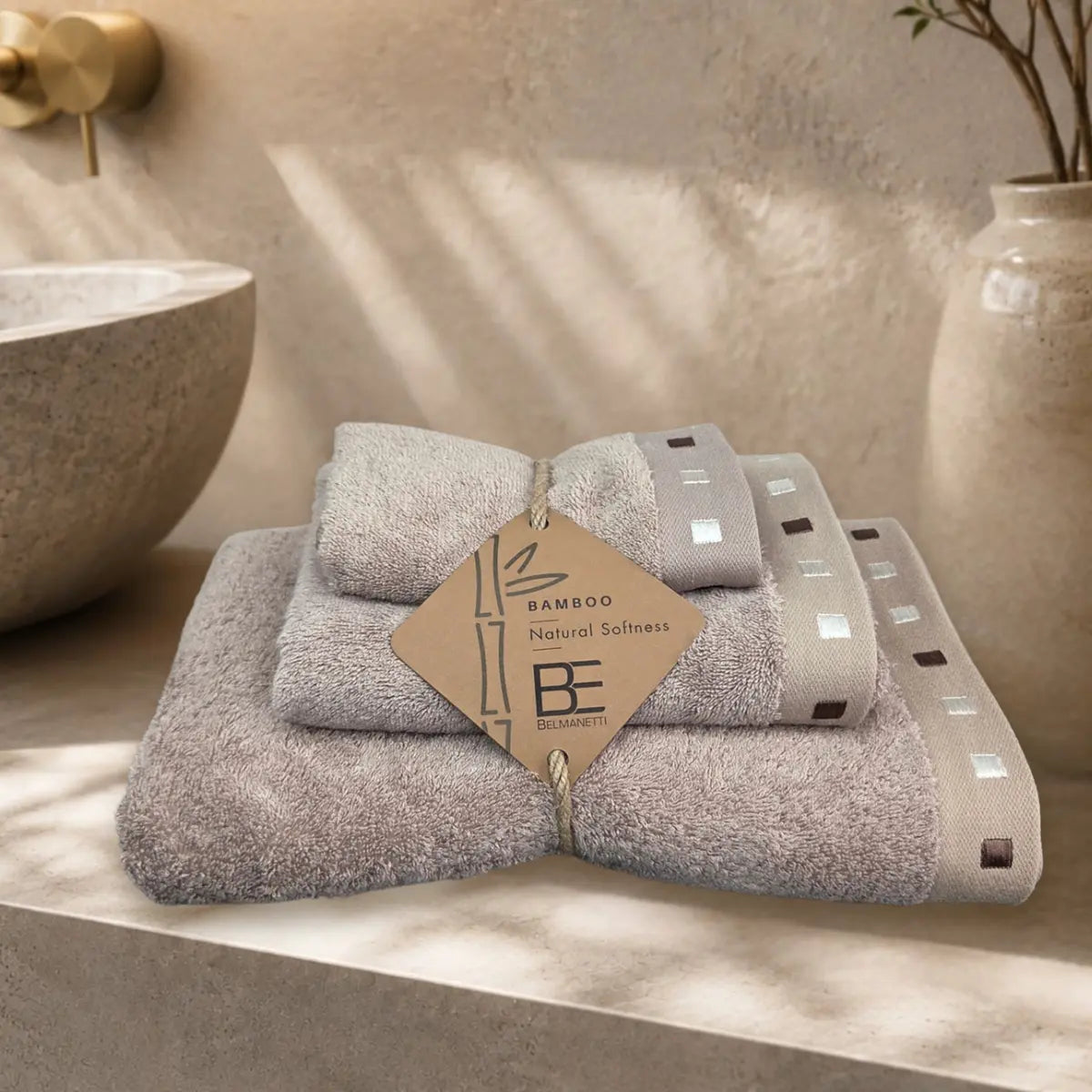 3-piece Bamboo-Cotton Towel Set