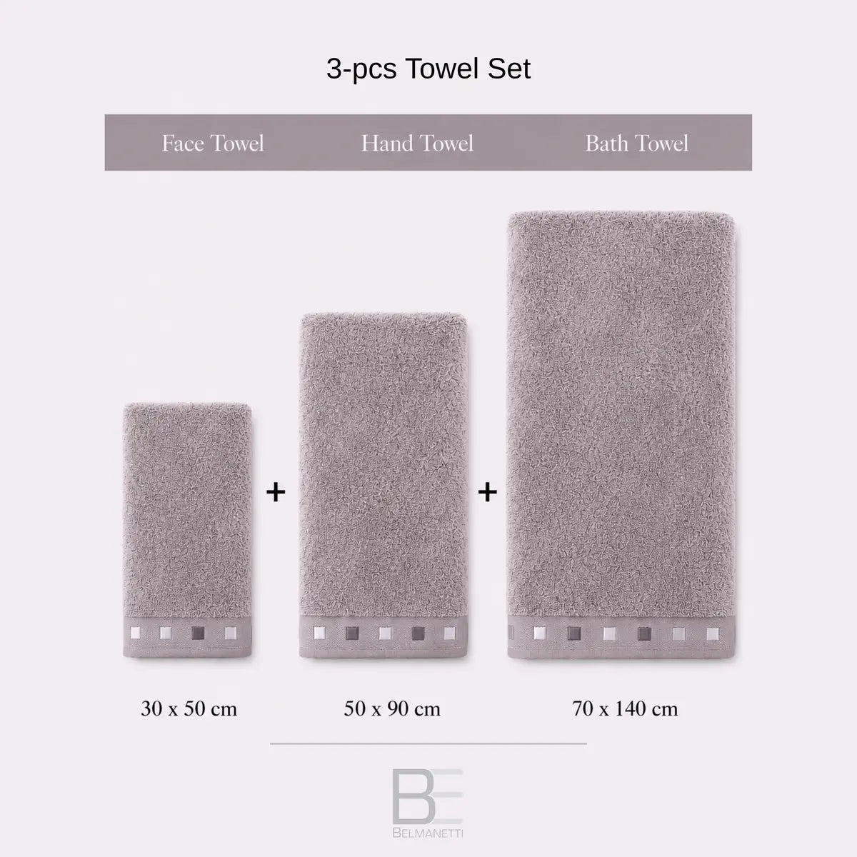 3-piece Bamboo-Cotton Towel Set