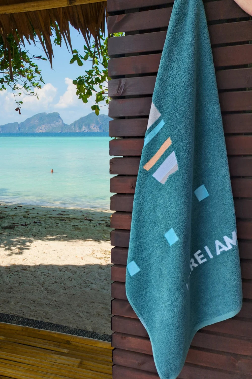 Belmanetti Surf Beach Towel Supersoft Cotton With in Shell Pink - Made in Europe