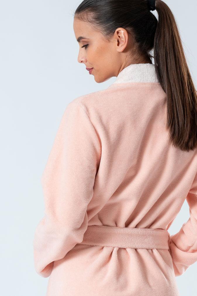 Belmanetti Bamboo Blend Long Kimono Robe in Deep Pink - Bamboo-based comfort