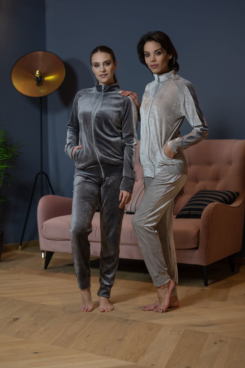 Belmanetti Bamboo Blend Nicky Velour Sweatsuit in Light Blue - Everyday spa comfort