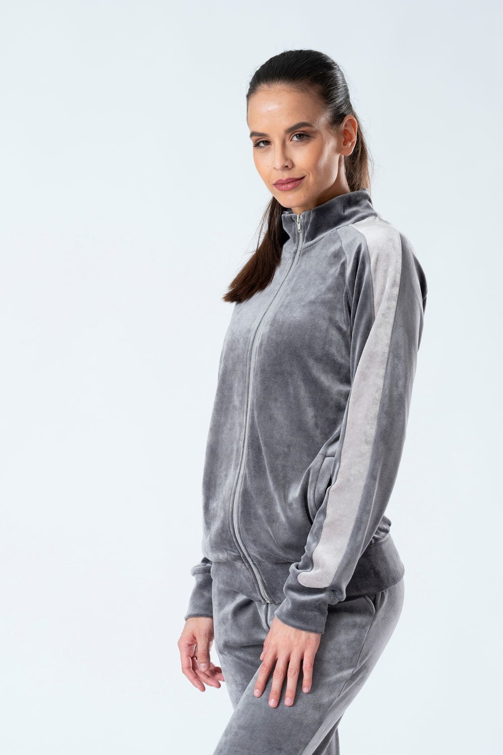 Belmanetti Bamboo Blend Nicky Velour Sweatsuit in Light Blue - Bamboo-based comfort