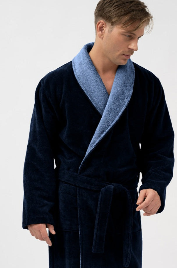 Belmanetti Men S Shawl Collar Bamboo Blend in Beige - Bamboo-based comfort