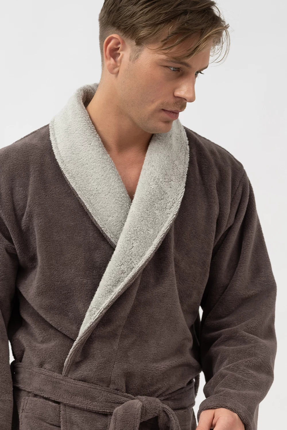 Belmanetti Men S Shawl Collar Bamboo Blend in Dark Blue - Free delivery available